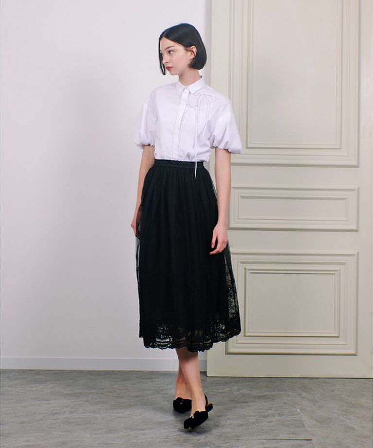 LOULOU WILLOUGHBY「【LOULOU WILLOUGHBY】コサージュシャツ」|シャツ・ブラウス|