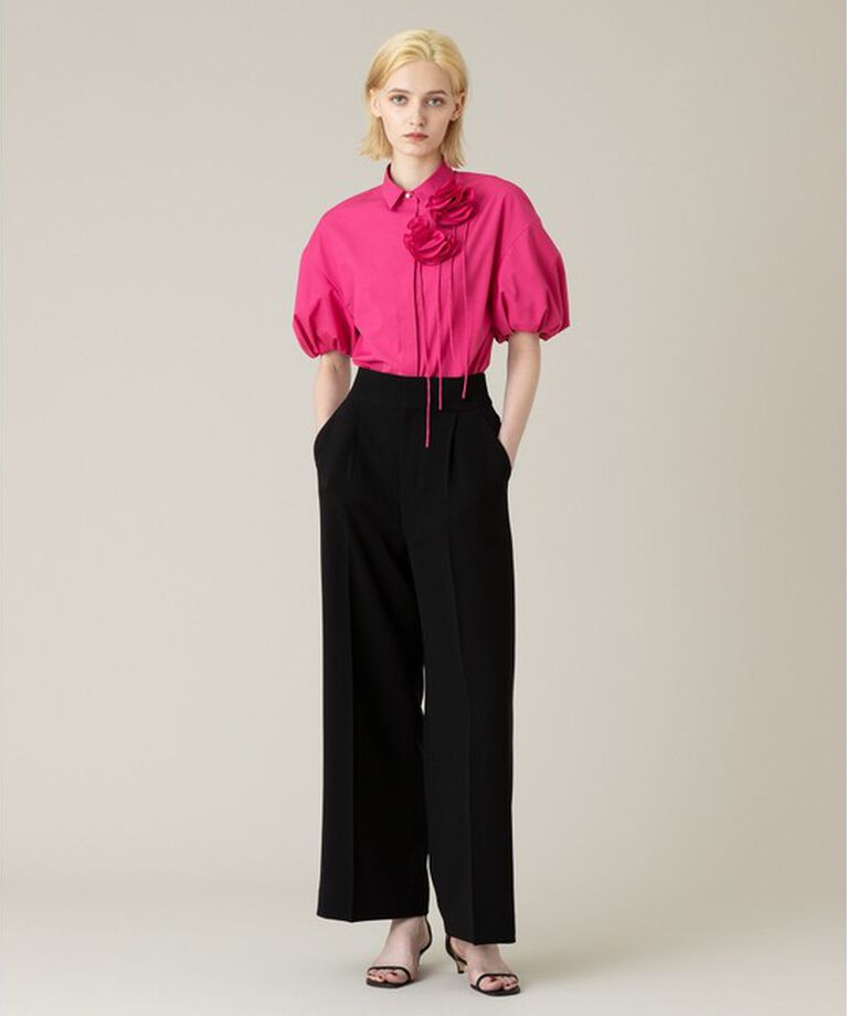 LOULOU WILLOUGHBY「【LOULOU WILLOUGHBY】コサージュシャツ」|シャツ・ブラウス|