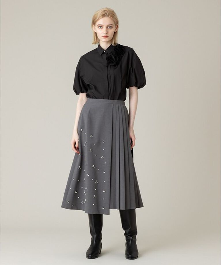 LOULOU WILLOUGHBY「【LOULOU WILLOUGHBY】コサージュシャツ」|シャツ・ブラウス|