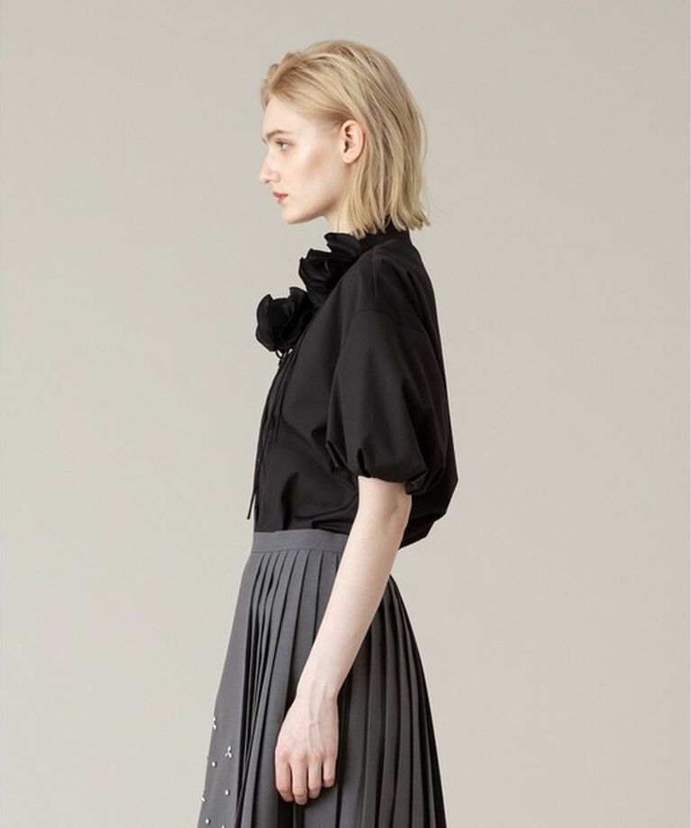 LOULOU WILLOUGHBY「【LOULOU WILLOUGHBY】コサージュシャツ」|シャツ・ブラウス|