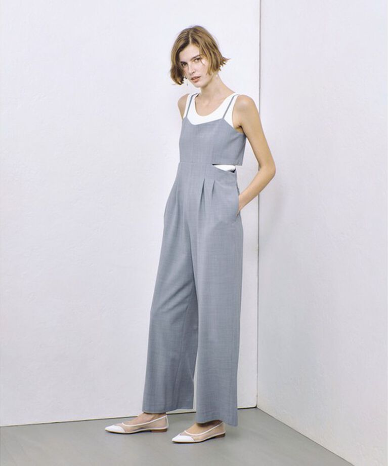 allureville「ストレッチトロサロペットパンツ」|オールインワン|