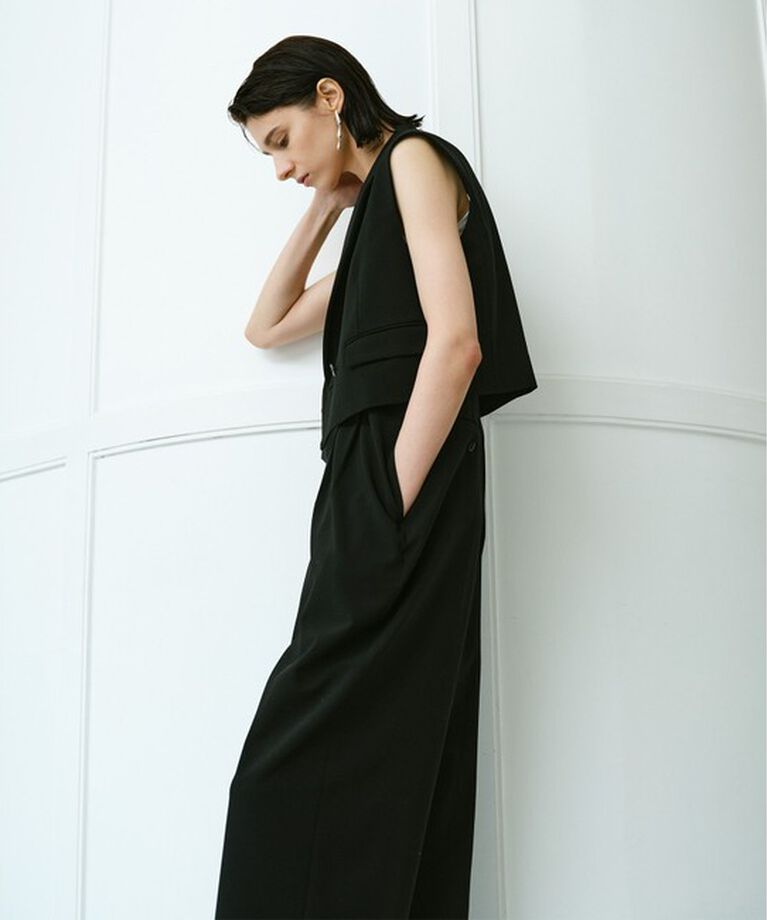 allureville「ストレッチトロサロペットパンツ」|オールインワン|