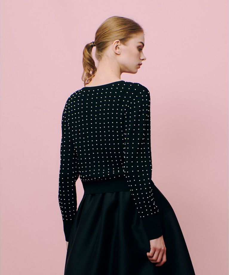 LOULOU WILLOUGHBY「【LOULOU WILLOUGHBY】パールスタッズプルオーバー」|ニット・セーター|