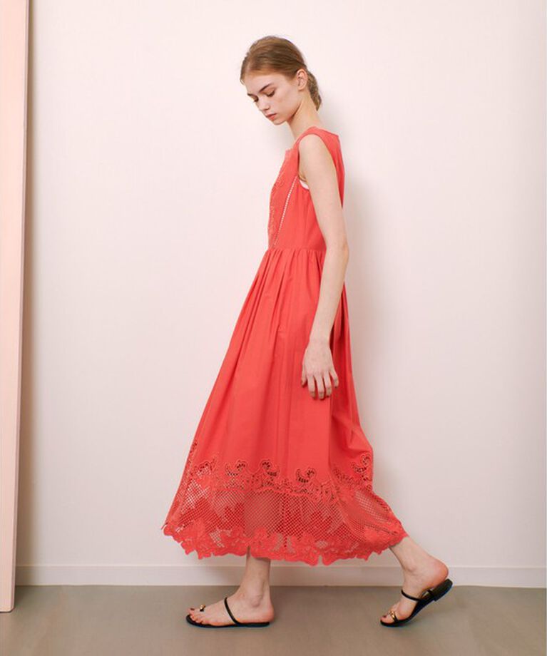 LOULOU WILLOUGHBY「【LOULOU WILLOUGHBY】エンブロイダリーノースリワンピース」|ワンピース|