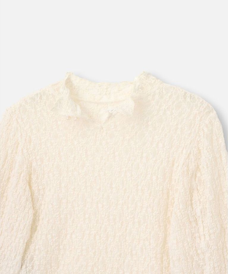 LOULOU WILLOUGHBY「【LOULOU WILLOUGHBY】リンクルフラワープルオーバー」|Tシャツ・カットソー|