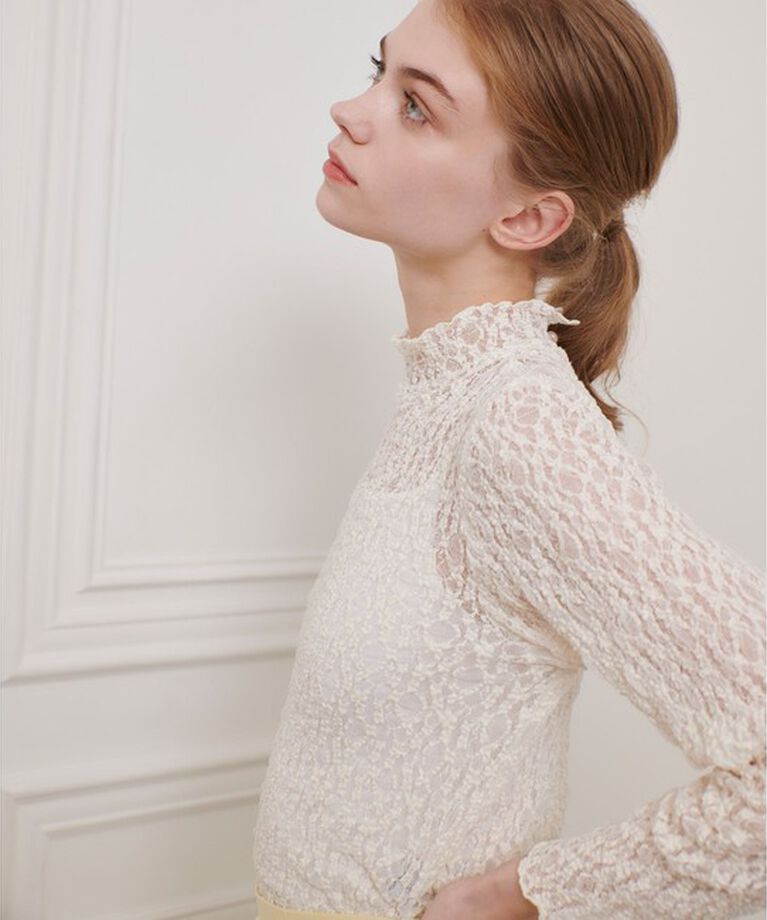 LOULOU WILLOUGHBY「【LOULOU WILLOUGHBY】リンクルフラワープルオーバー」|Tシャツ・カットソー|
