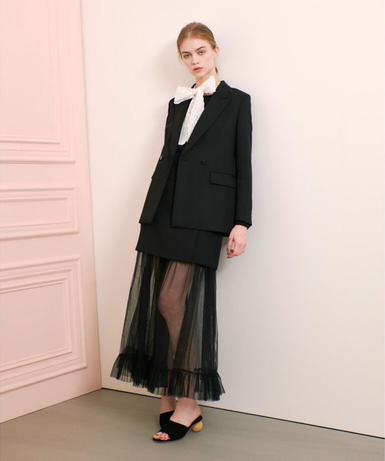 LOULOU WILLOUGHBY「【LOULOU WILLOUGHBY】マットオックスダブルジャケット」|テーラードジャケット|