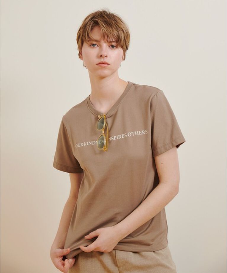 allureville「コンビフォントＴシャツ」|その他|