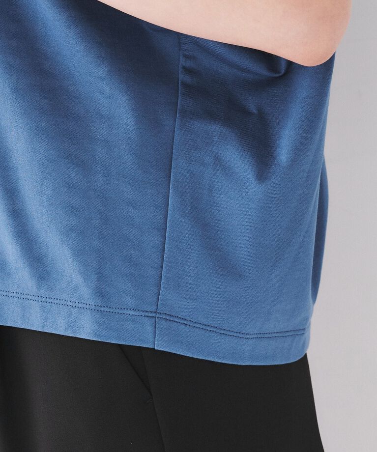 UNTITLED「【オシャレに体型カバー】ミニ裏毛ハイゲージカットソー」|Tシャツ・カットソー|
