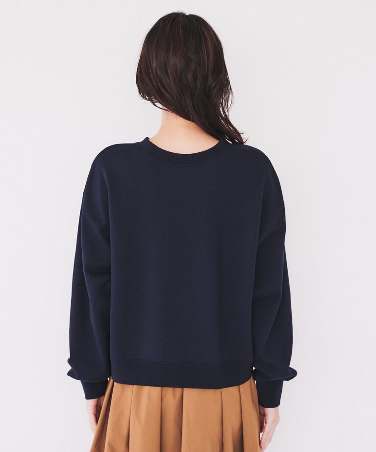 UNTITLED「【コットン100/スウェットライク】クロップド丈コットンプルオーバー」|Tシャツ・カットソー|