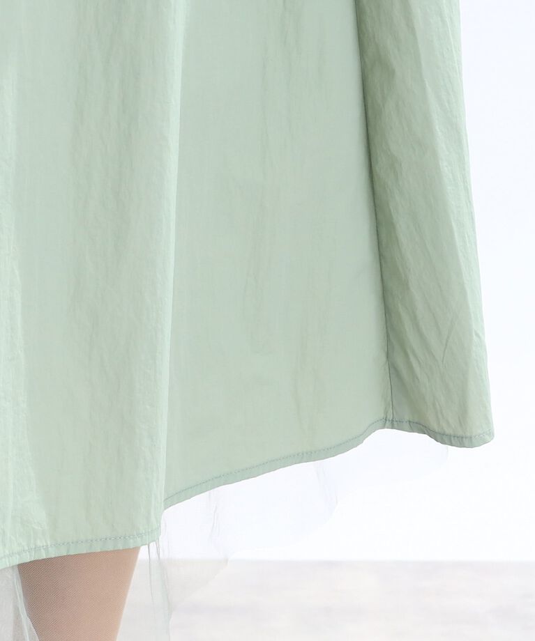 Reflect「【SALE／E‐QUALITY/SALE/2Way/リバーシブル着用可能！】チュール＆タフタスカート」|スカート|