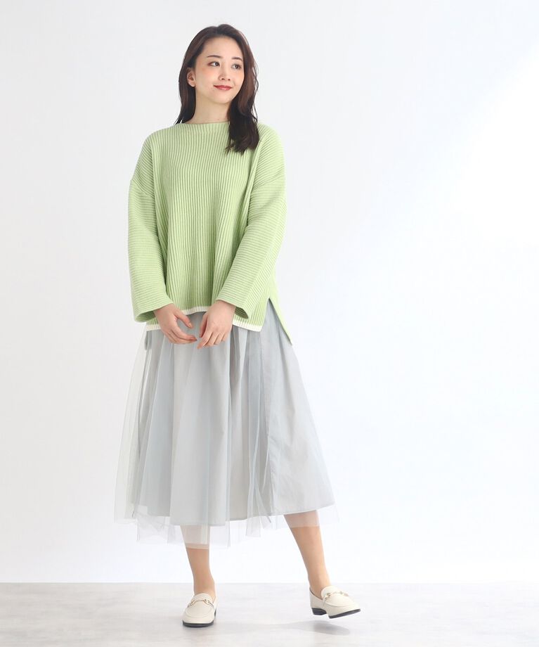 Reflect「【SALE／E‐QUALITY/SALE/2Way/リバーシブル着用可能！】チュール＆タフタスカート」|スカート|