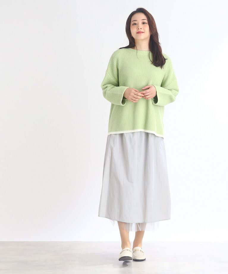 Reflect「【SALE／E‐QUALITY/SALE/2Way/リバーシブル着用可能！】チュール＆タフタスカート」|スカート|