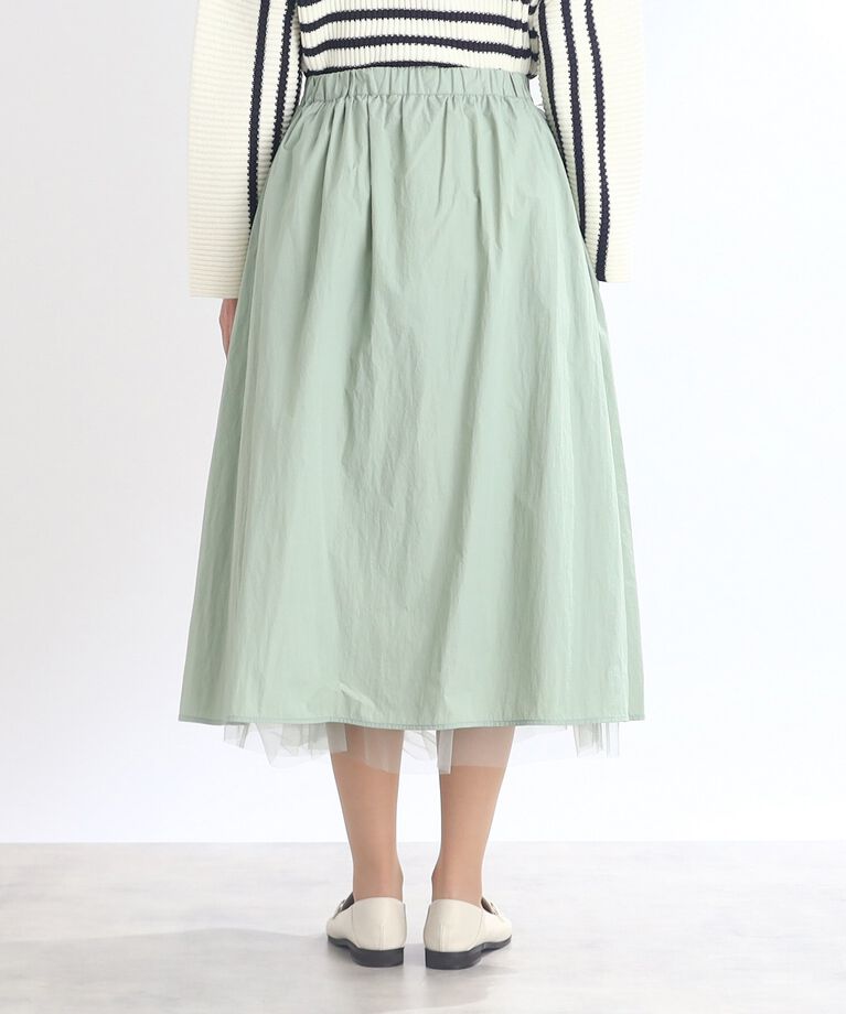 Reflect「【SALE／E‐QUALITY/SALE/2Way/リバーシブル着用可能！】チュール＆タフタスカート」|スカート|