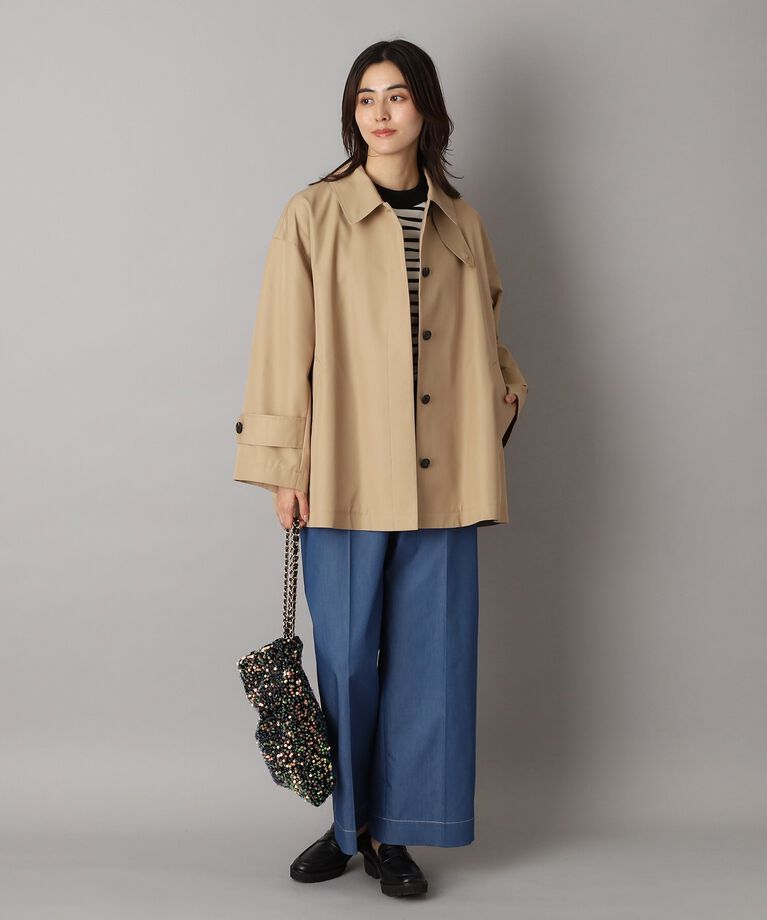 DRESSTERIOR「Ａラインレインアウター」|ステンカラーコート|
