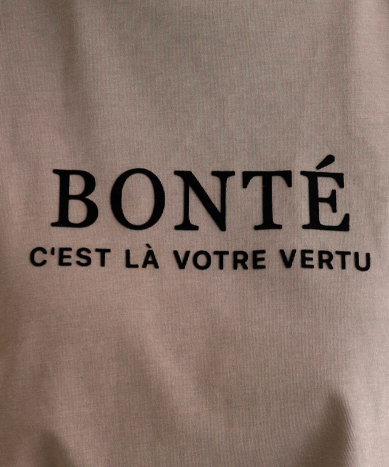 grove「＜接触冷感・UVカット・ご自宅で洗える＞ロゴプリント5分袖Tシャツ」|Tシャツ・カットソー|