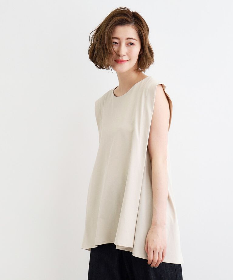 grove「【接触冷感・UV】肩タックバックフレアープルオーバー」|Tシャツ・カットソー|