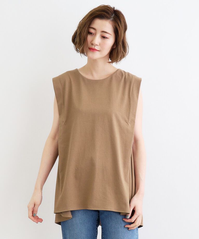 grove「【接触冷感・UV】肩タックバックフレアープルオーバー」|Tシャツ・カットソー|