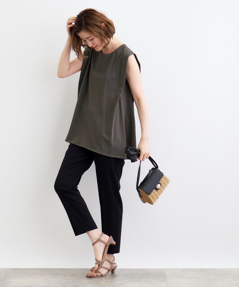 grove「【接触冷感・UV】肩タックバックフレアープルオーバー」|Tシャツ・カットソー|