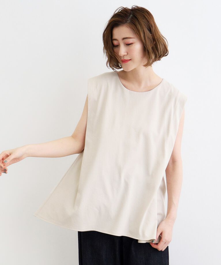 grove「【接触冷感・UV】肩タックバックフレアープルオーバー」|Tシャツ・カットソー|
