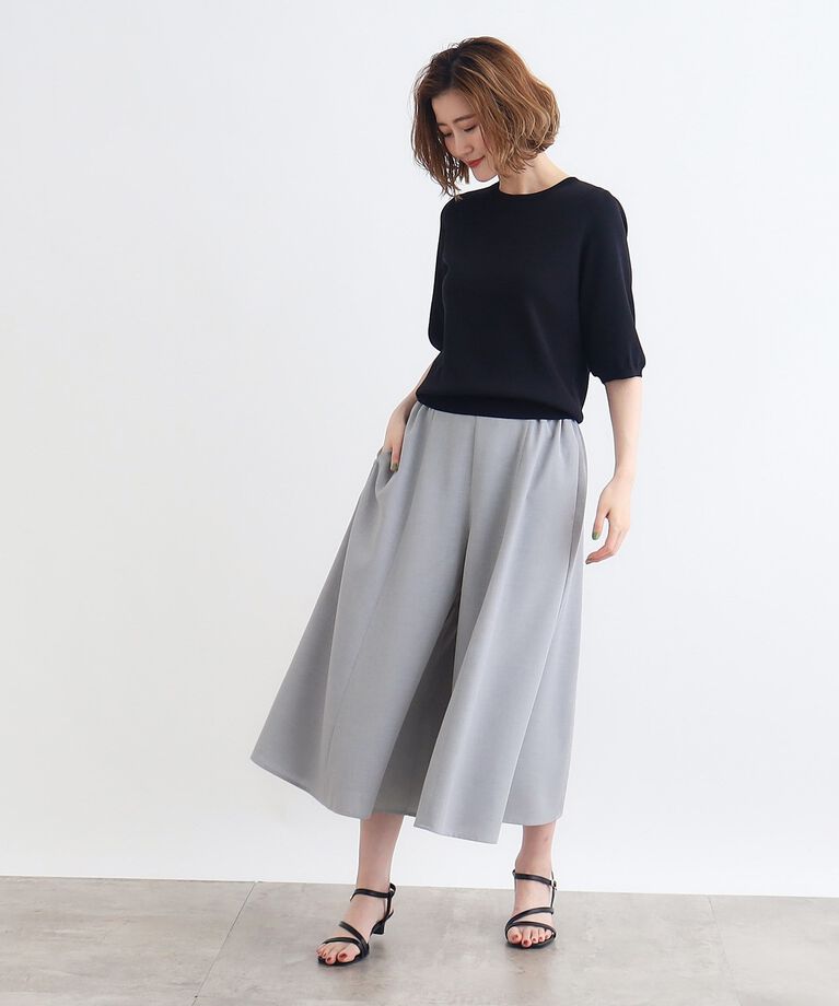 grove「麻調フレアスカートパンツ」|その他|