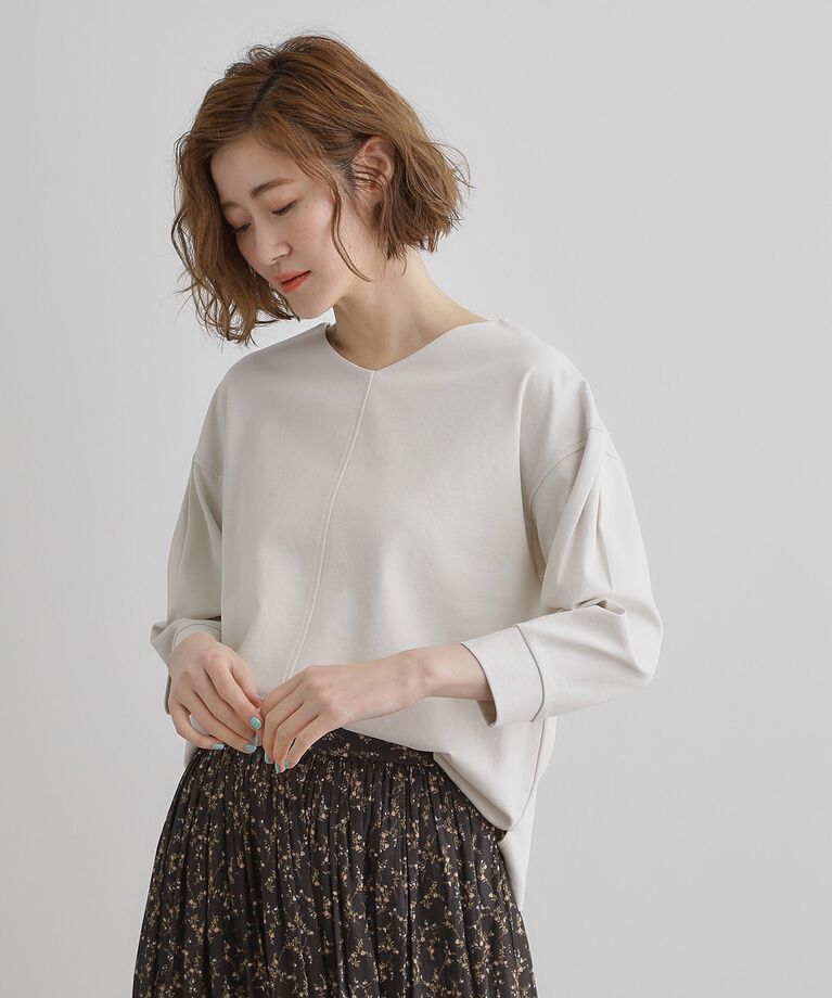 grove「シルケットポンチVネックプルオーバー」|Tシャツ・カットソー|