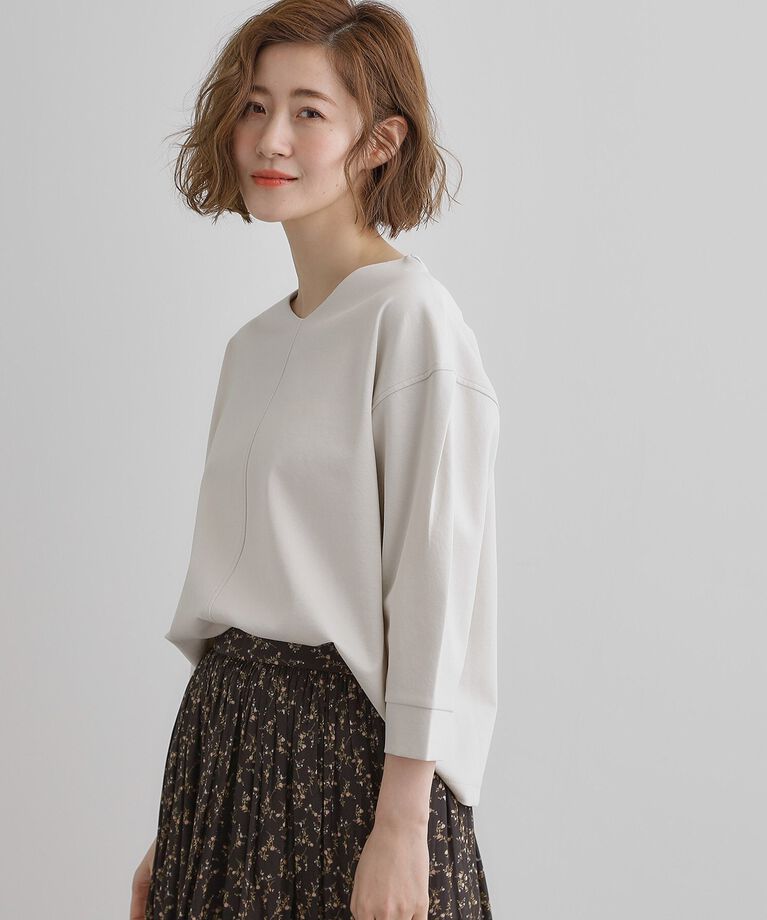 grove「シルケットポンチVネックプルオーバー」|Tシャツ・カットソー|