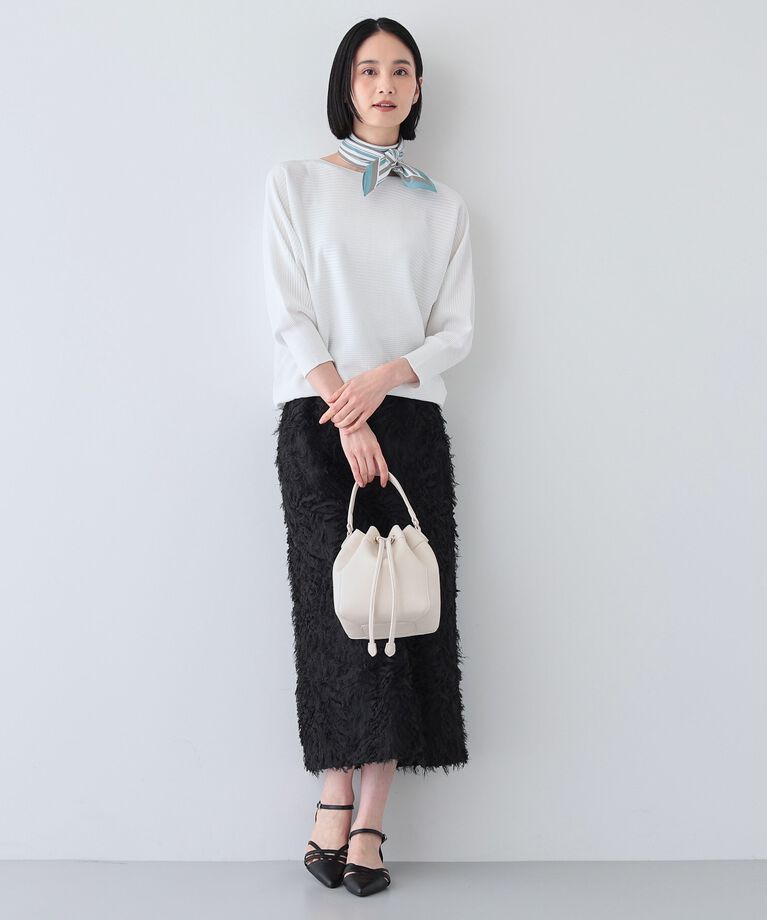 INDIVI「春SALE！【洗える／無縫製】美シルエット ドルマンスリーブニット」|ニット・セーター|