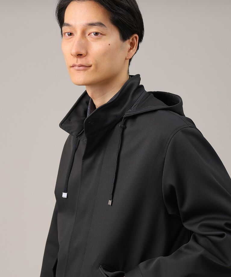 TAKEO KIKUCHI「【春アウター】ストレッチ　ショート フードブルゾン」|ブルゾン・スタジャン|