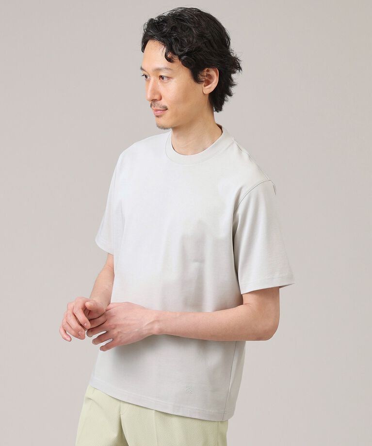 TAKEO KIKUCHI「【抗菌防臭】ジャケットインナー 半袖 カットソー」|Tシャツ・カットソー|ライトグレー(011