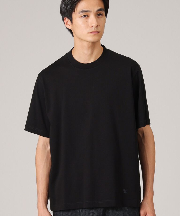 TAKEO KIKUCHI「【抗菌防臭】ジャケットインナー 半袖 カットソー」|Tシャツ・カットソー|ブラック(019)