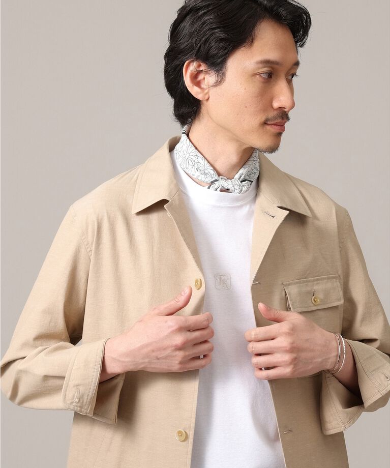 TAKEO KIKUCHI「【軽羽織】ストレッチ シャツジャケット」|シャツ・ブラウス|