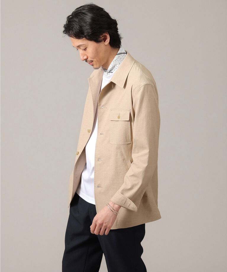 TAKEO KIKUCHI「【軽羽織】ストレッチ シャツジャケット」|シャツ・ブラウス|