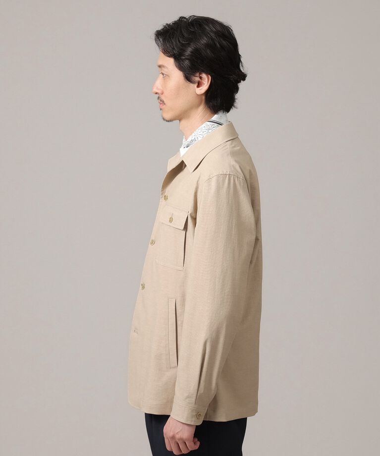 TAKEO KIKUCHI「【軽羽織】ストレッチ シャツジャケット」|シャツ・ブラウス|