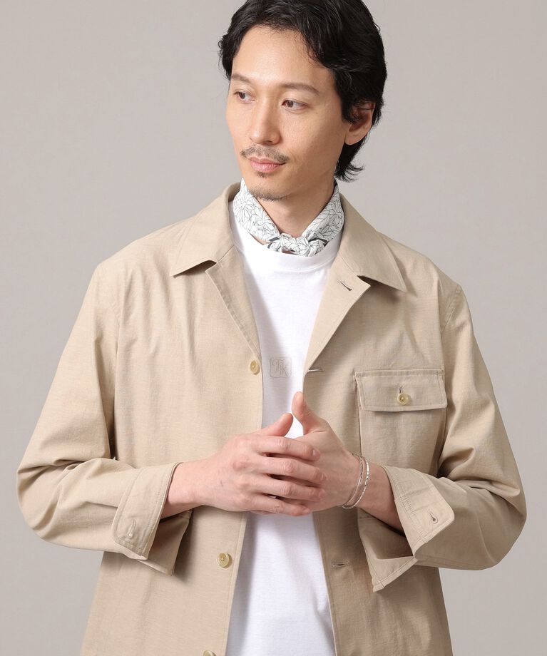 TAKEO KIKUCHI「【軽羽織】ストレッチ シャツジャケット」|シャツ・ブラウス|