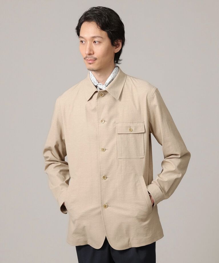 TAKEO KIKUCHI「【軽羽織】ストレッチ シャツジャケット」|シャツ・ブラウス|