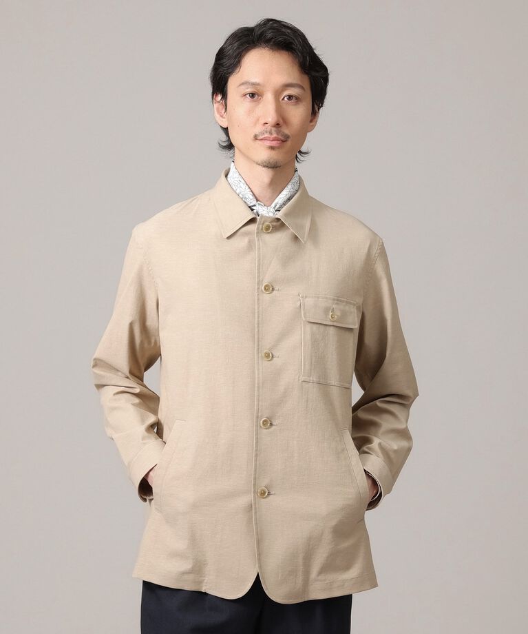 TAKEO KIKUCHI「【軽羽織】ストレッチ シャツジャケット」|シャツ・ブラウス|