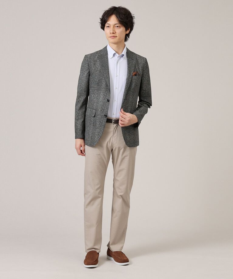 TAKEO KIKUCHI「【抗菌防臭】COOL DOTS（R）グレンチェック ジャケット」|テーラードジャケット|