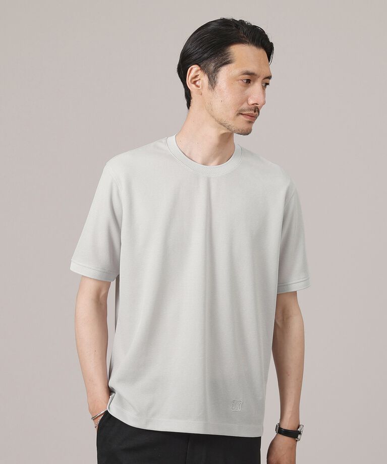 TAKEO KIKUCHI「【抗菌防臭/日本製】ハイブリッド サーフニット Tシャツ」|Tシャツ・カットソー|ライトグレー(011