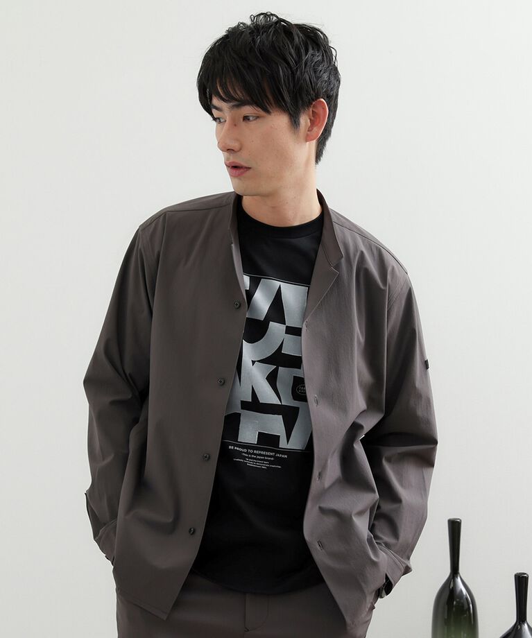 TAKEO KIKUCHI「【Made in JAPAN】パズル柄 半袖ポンチ Tシャツ」|Tシャツ・カットソー|
