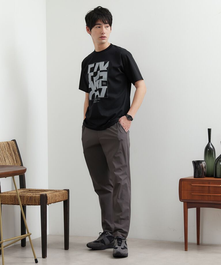 TAKEO KIKUCHI「【Made in JAPAN】パズル柄 半袖ポンチ Tシャツ」|Tシャツ・カットソー|