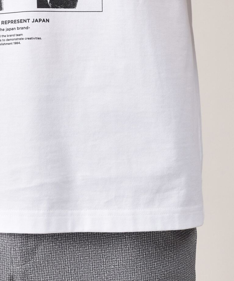 TAKEO KIKUCHI「【Made in JAPAN】パズル柄 半袖ポンチ Tシャツ」|Tシャツ・カットソー|