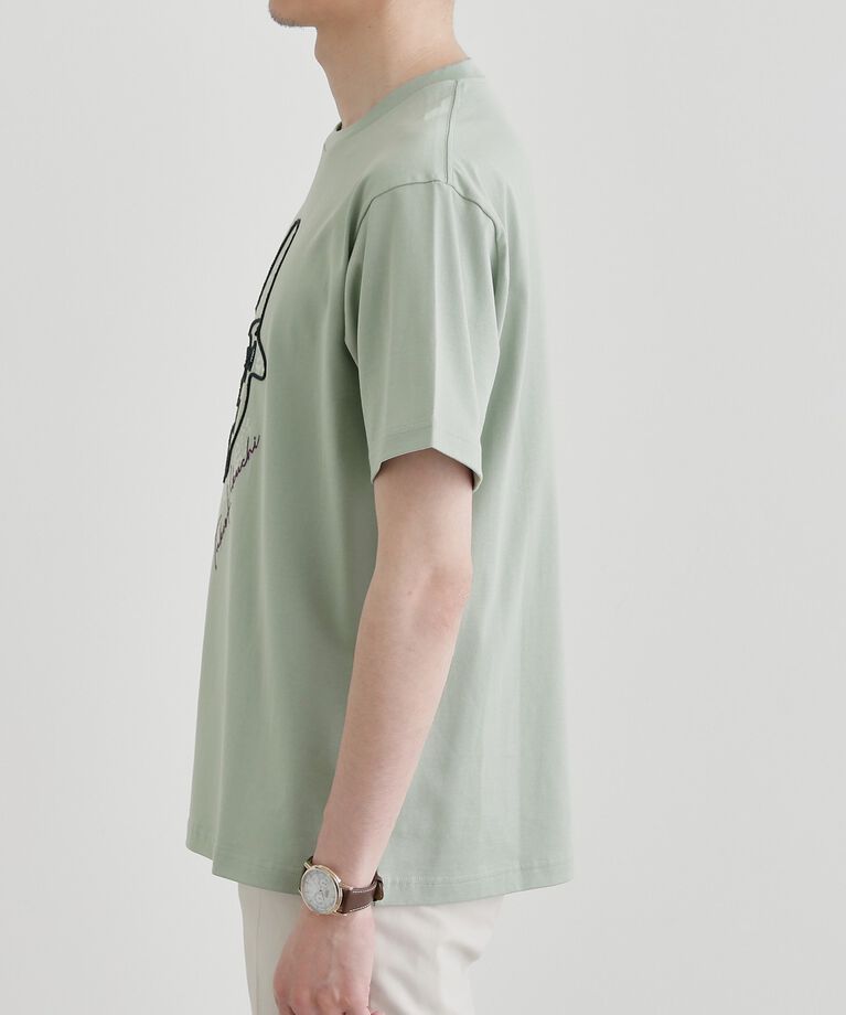 TAKEO KIKUCHI「【Sサイズ～】フェイスロープ刺繍 天竺Tシャツ」|Tシャツ・カットソー|