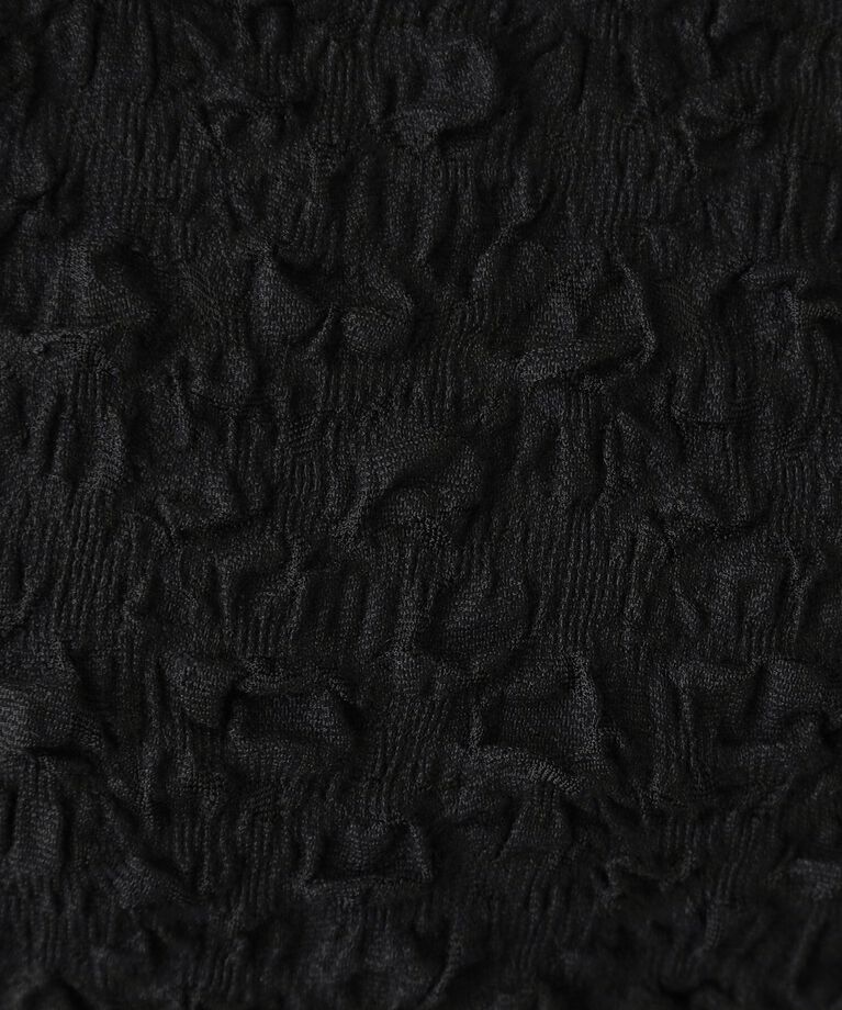 OPAQUE.CLIP「シャーリングレース5分袖カットソー【洗濯機洗い可】」|Tシャツ・カットソー|