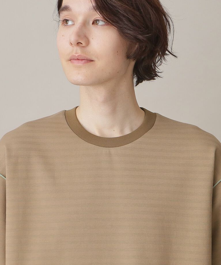 THE SHOP TK「【ユニセックスでオススメ】ポンチシャドーボーダー半袖Tシャツ」|Tシャツ・カットソー|