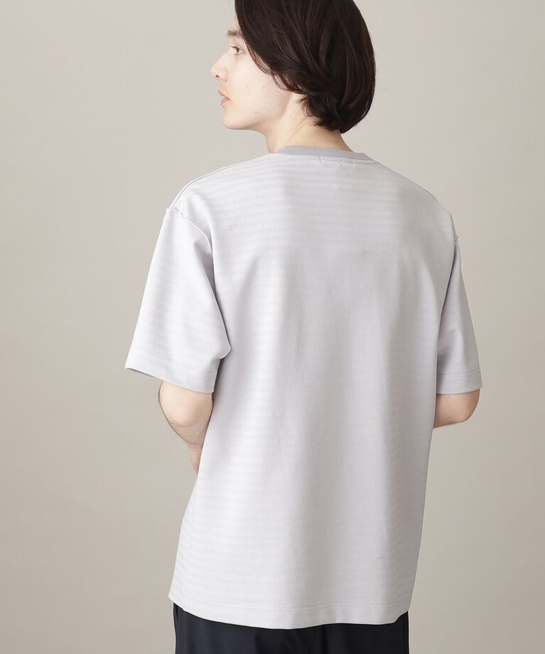 THE SHOP TK「【ユニセックスでオススメ】ポンチシャドーボーダー半袖Tシャツ」|Tシャツ・カットソー|