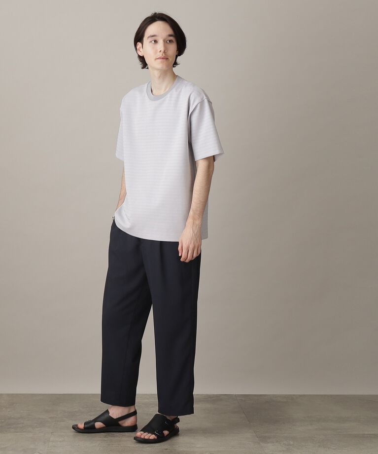 THE SHOP TK「【ユニセックスでオススメ】ポンチシャドーボーダー半袖Tシャツ」|Tシャツ・カットソー|