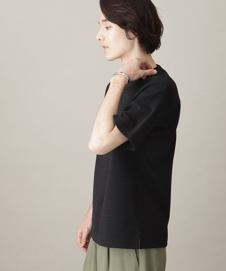 THE SHOP TK「【ユニセックスでオススメ】ポンチシャドーボーダー半袖Tシャツ」|Tシャツ・カットソー|