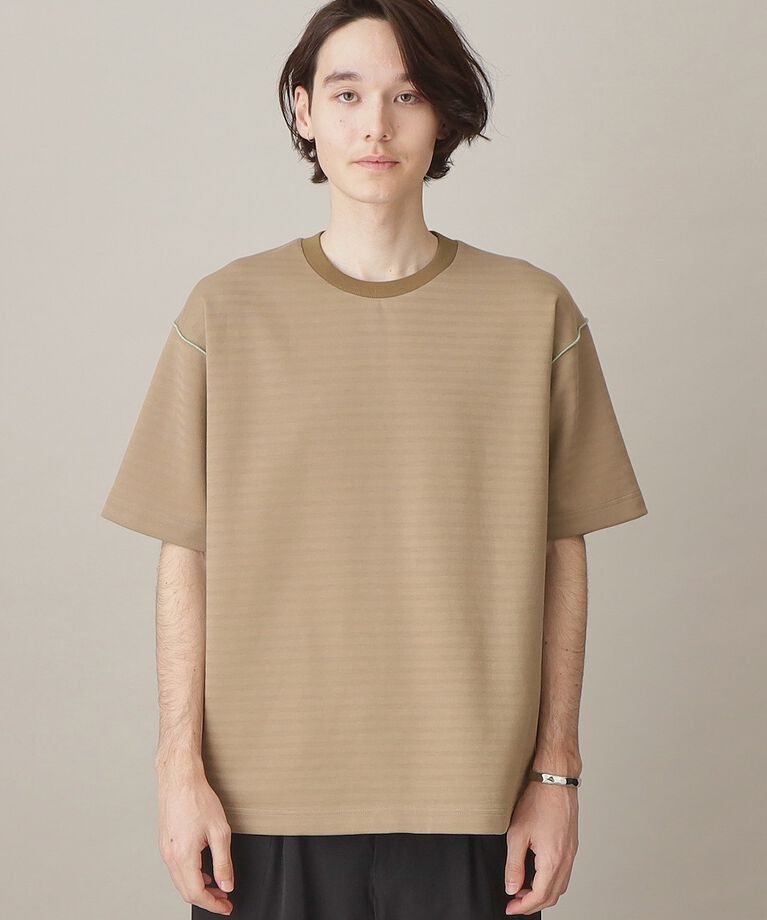 THE SHOP TK「【ユニセックスでオススメ】ポンチシャドーボーダー半袖Tシャツ」|Tシャツ・カットソー|