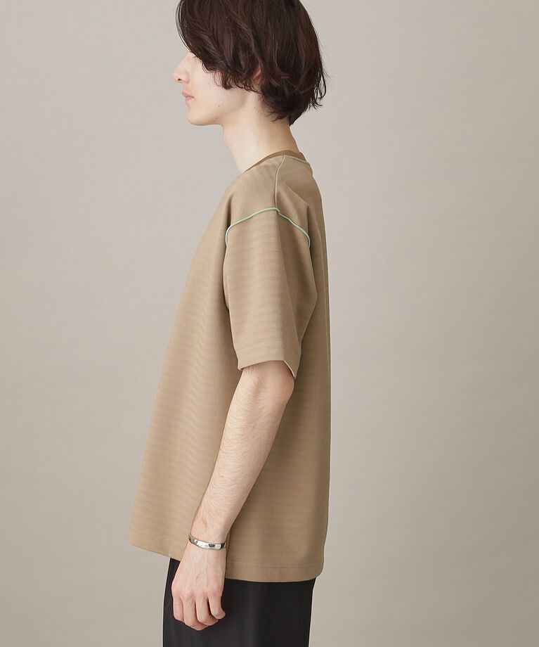 THE SHOP TK「【ユニセックスでオススメ】ポンチシャドーボーダー半袖Tシャツ」|Tシャツ・カットソー|